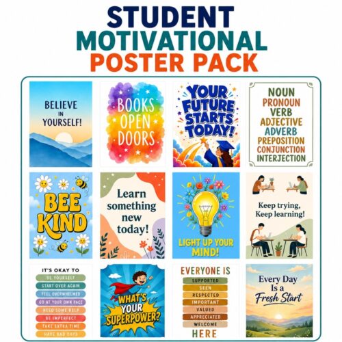 Student Motivational Poster Pack