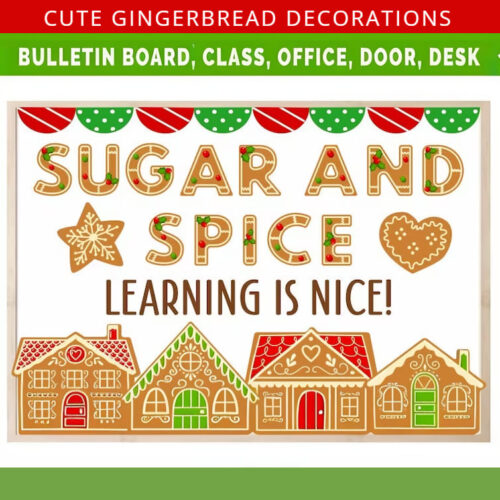 Sugar & Spice Bulletin Board DIY Activity Set with Lesson Plan