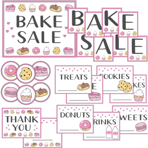 Bake Sale Activity Set with Lesson Plan