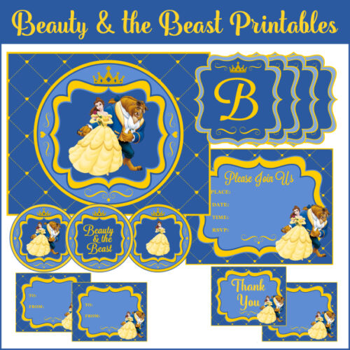 Beauty & the Beast Classroom Party Activity Set with Lesson Plan