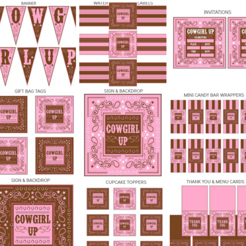 Cowgirl Classroom Party Activity Set with Lesson Plan