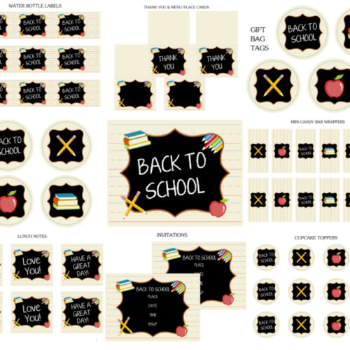 Back to School Classroom Party Activity Set with Lesson Plan
