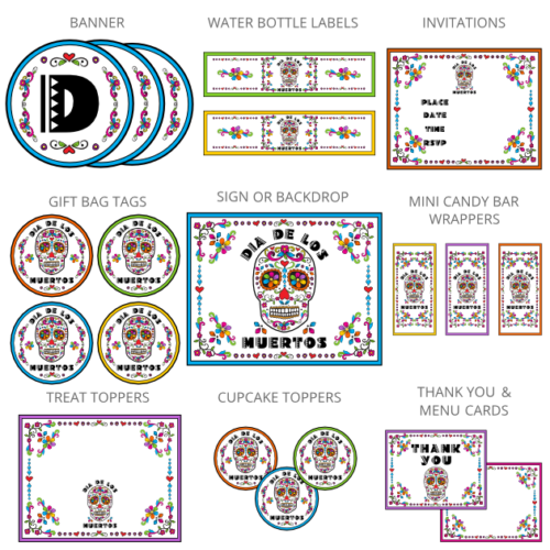 Day of the Dead Classroom Party Activity Set with Lesson Plan