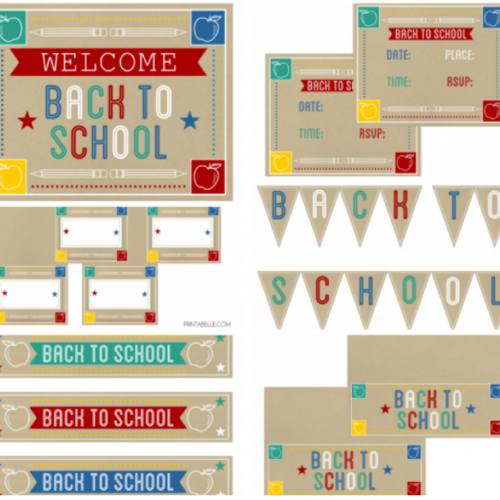 Back to School Classroom Party Activity Set with Lesson Plan