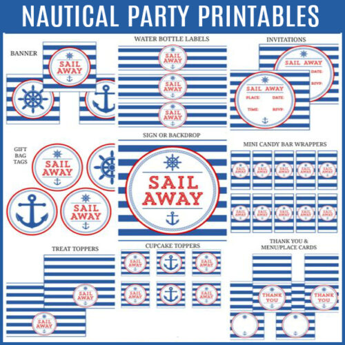 Nautical Classroom Party Activity Set with Lesson Plan