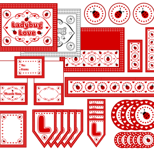 Ladybug Classroom Party Activity Set with Lesson Plan