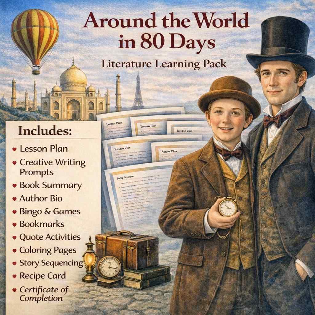 Around the World in 80 Days Literature Learning Pack