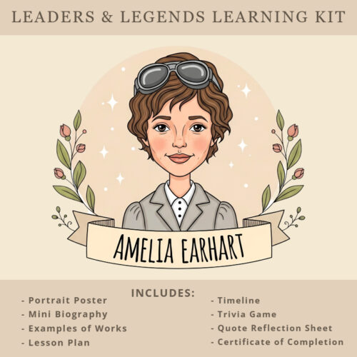 Amelia Earhart - Leaders & Legends Learning Pack