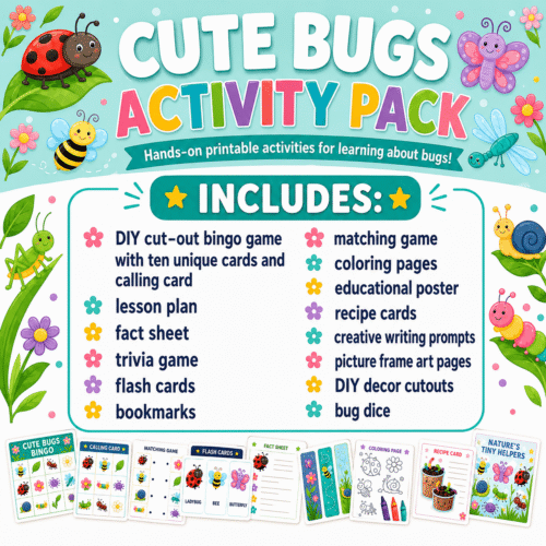 Cute Bugs DIY Learning Pack