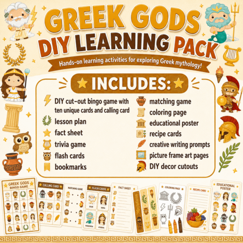 Greek Gods DIY Learning Pack
