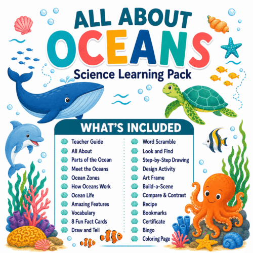 All About Oceans Learning Pack