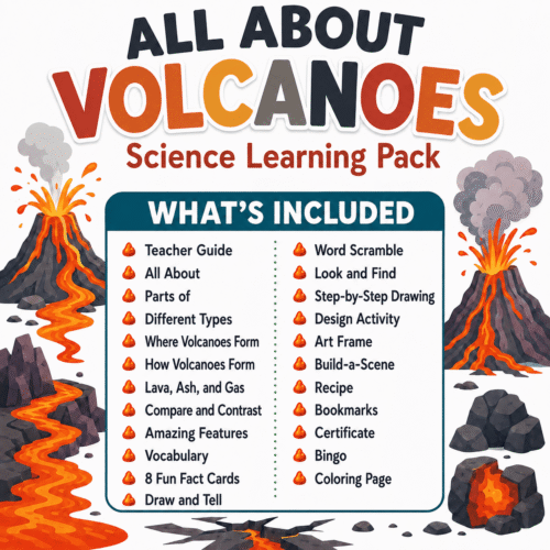 All About Volcanoes Learning Pack