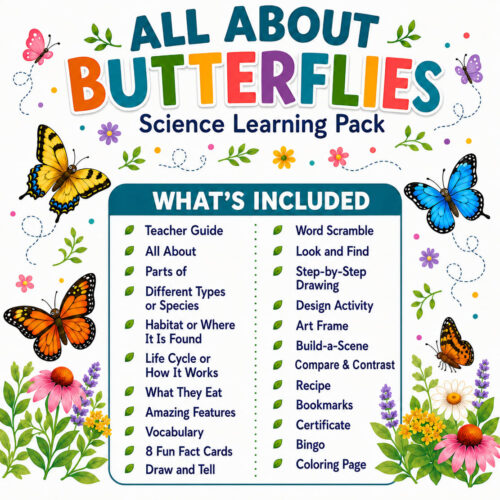All About Butterflies Learning Pack