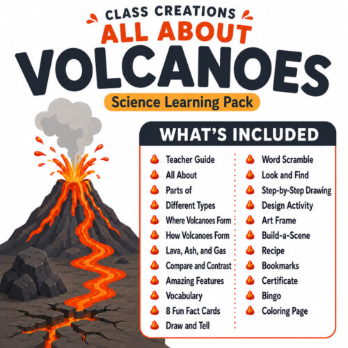 All About Volcanoes Learning Pack