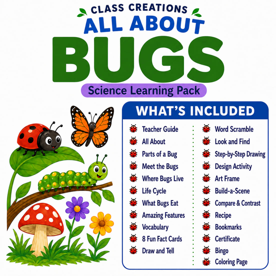 All About Bugs Learning Pack