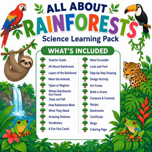 All About Rainforests No-Prep Learning Pack