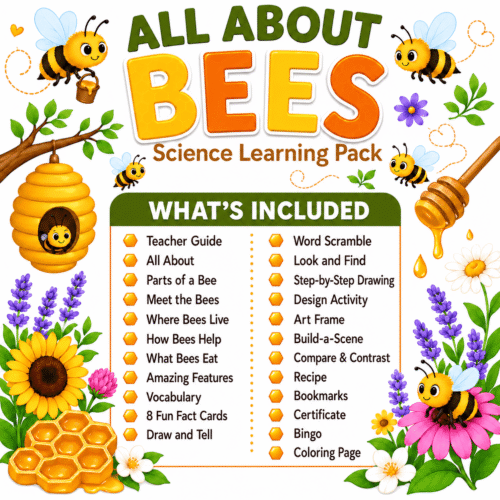 All About Bees No-Prep Learning Pack
