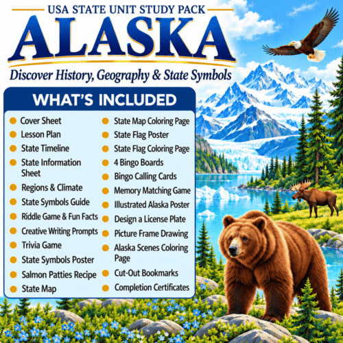 Alaska USA State Unit Study Pack