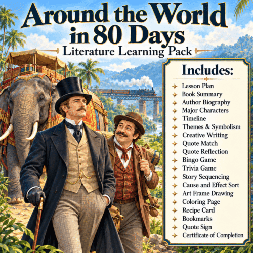 Around the World in 80 Days Literature Learning Pack