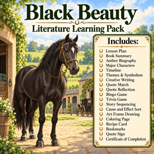 Black Beauty Literature Learning Pack