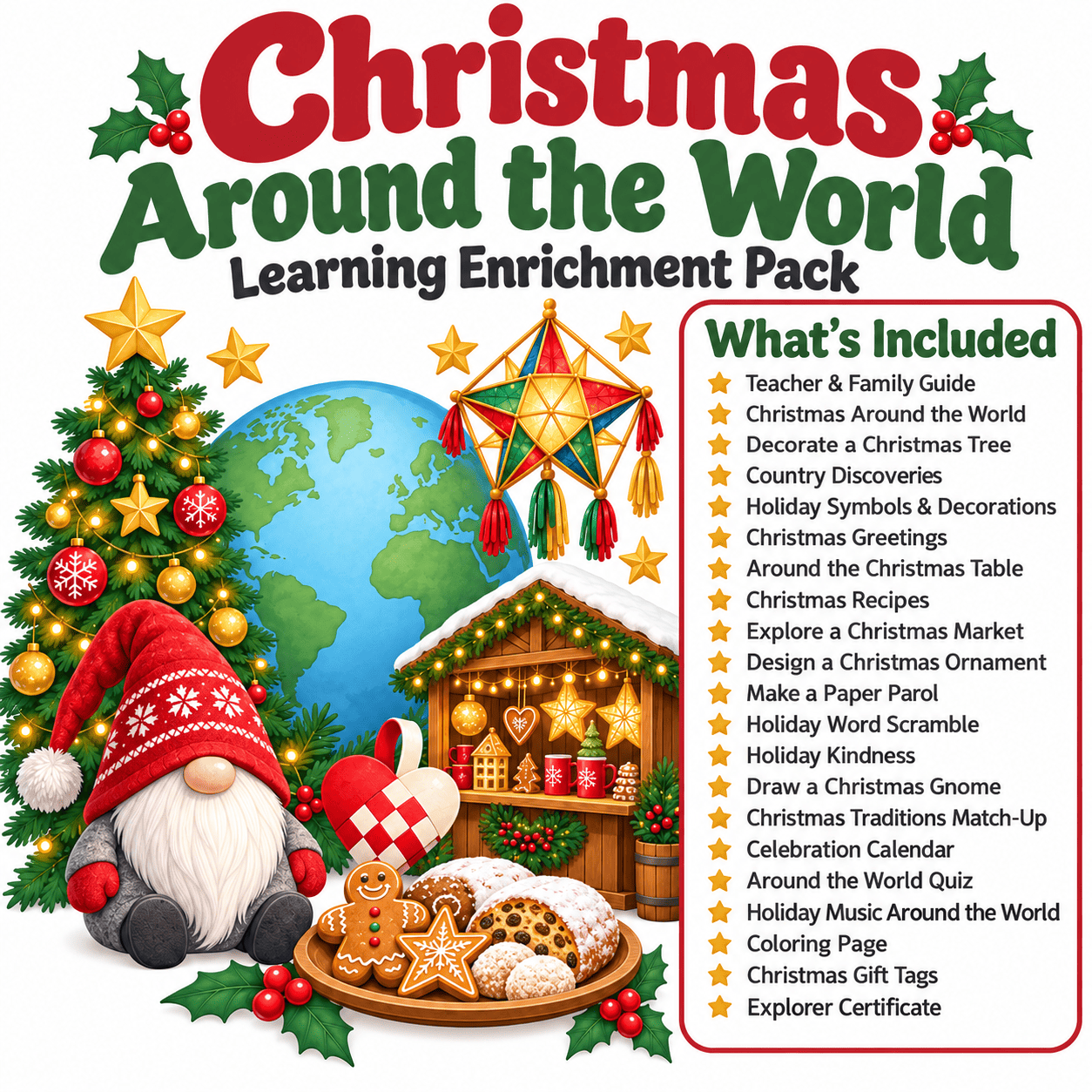Christmas Around the World Learning Pack - No Prep