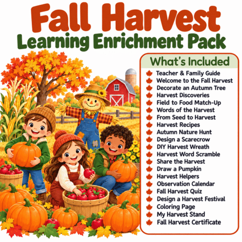 Fall Harvest Learning Pack - No Prep