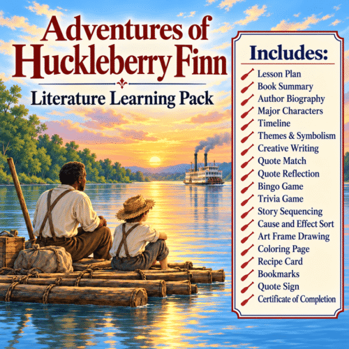 Adventures of Huckleberry Finn Literature Learning Pack