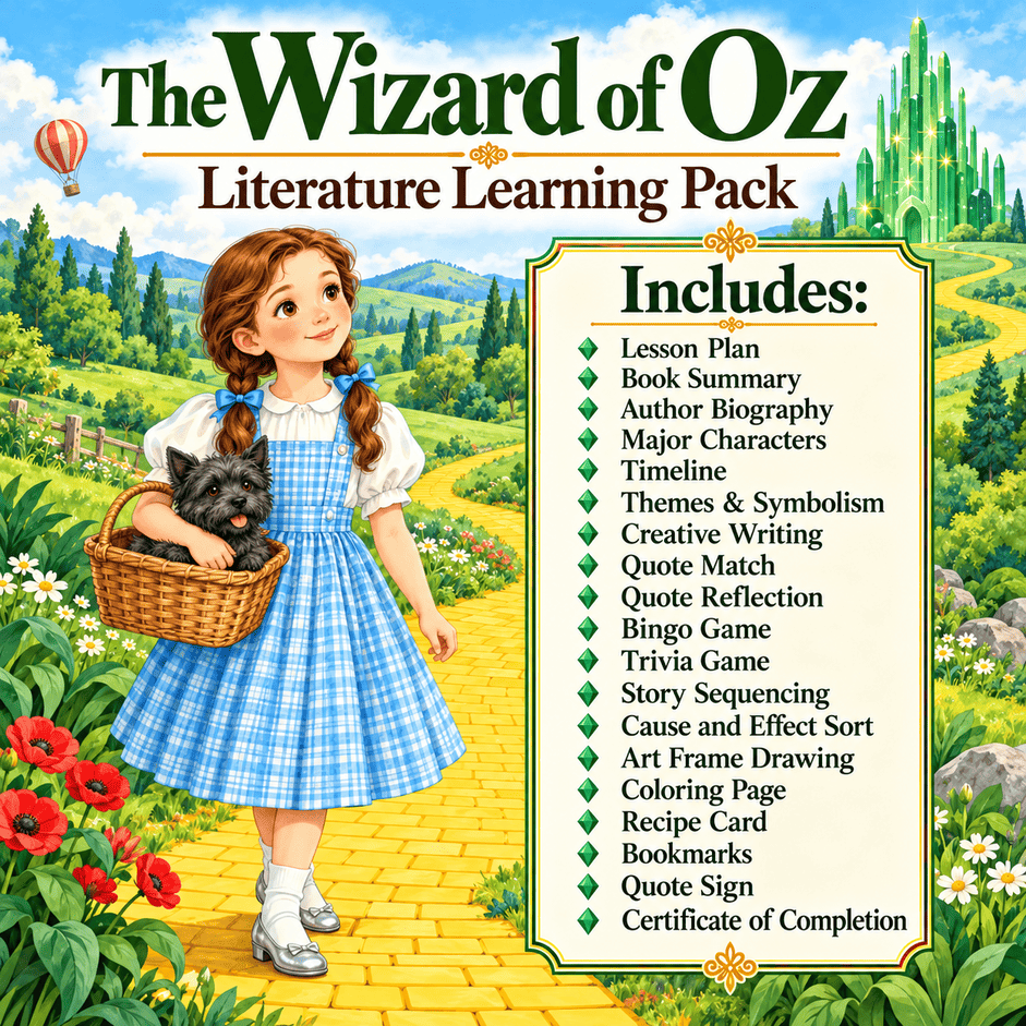 The Wizard of Oz Literature Learning Pack